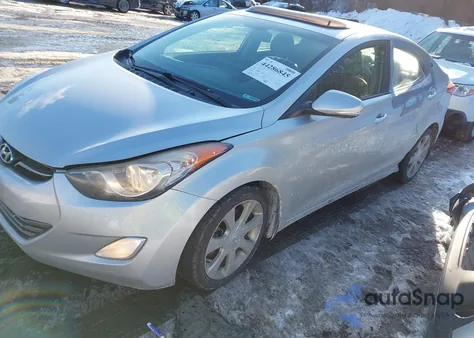 2013 Hyundai Elantra Limited z USA, uszkodzony, nr VIN KMHDH4AE3DU664069